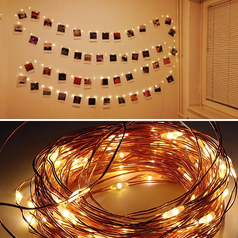 Strung - LED-Lichterkette mit Fotoklammern