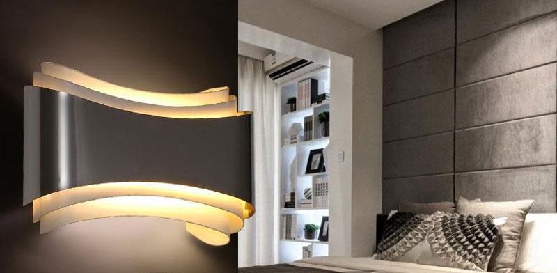 Moderne LED Geschwungene Wandlampe